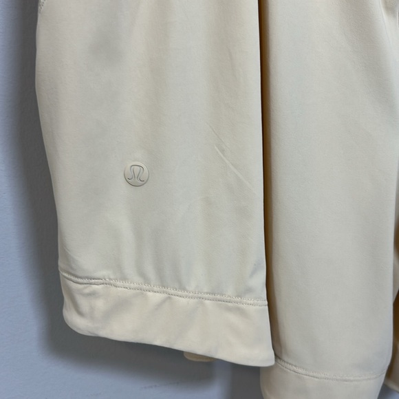 Lululemon Lightweight High Neck Romper Prosecco Open Back Cream Yellow Sz 10 - Picture 10 of 15